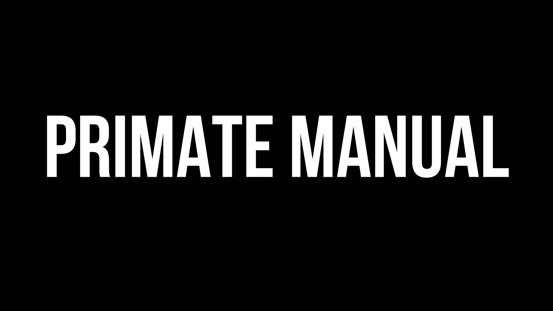 Primate Manual